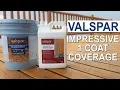 STAINING A DECK VALSPAR ONE COAT EXTERIOR STAIN AND SEALER Transparent plus deck prep