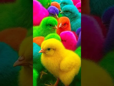 Ayam Lucu, ayam warna warni, ayam rainbow, kelinci lucu, bebek lucu, ikan koi, Hewan Lucu