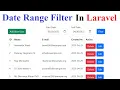 Date Range Filter In Laravel
