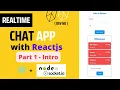 Realtime Chat App with Reactjs Nodejs and Socket io Part 1 - Intro
