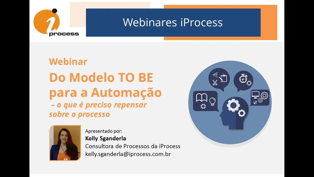 Do Modelo TO BE para a Automação - um repensar sobre o processo  [Webinar gravado]