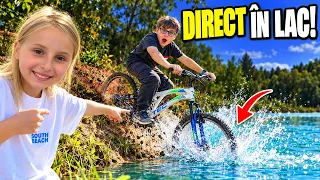 Alex a Cazut cu bicicleta direct in lac! Ce s-a intamplat? 😱
