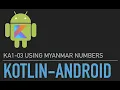 KA1-03 Using Myanmar Number