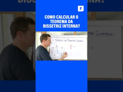 COMO CALCULAR O TEOREMA DA BISSETRIZ INTERNA? #shorts