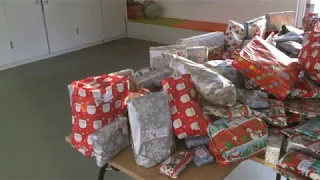 Reverse calendar project gathers nearly 600 gifts for Christmas