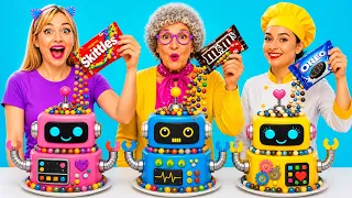 👵👩‍🍳🤖 Granny VS Chef VS Me! Who Makes the Best Food? | by 123 GO!