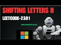 Shifting Letters II LeetCode 2381 Line Sweep leetcode potd commulative sum Range based top DSA