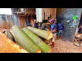 Download Lagu MULTIPLE PROFITS,,! The Best Way to Saw Randu Wood for Cor Board Materials