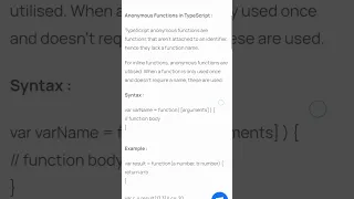 Anonymous Functions In TypeScript