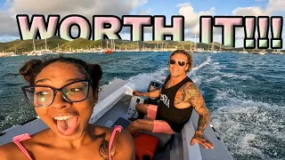 NEW BOAT makes her SO HAPPY!!!!