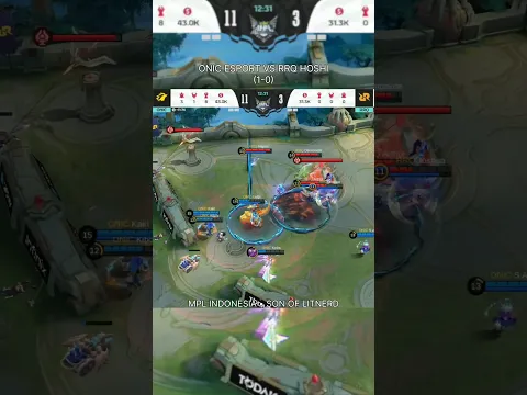 MPL ID S18 : ONIC ESPORT VS RRQ HOSHI (1-0)#MPLIDS18 #mlbbcreatorcamp #weownthis