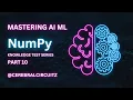 NumPy Quiz - Part 10