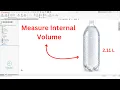 Measure Internal Volume Solidworks Intersect Command Calculate Internal Volume Solidworks