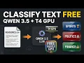 Zero to Hero Free Text Classification using Qwen 3 5 Google Colab GPU