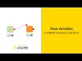 Flow Variables in KNIME Analytics Platform Concept and Application