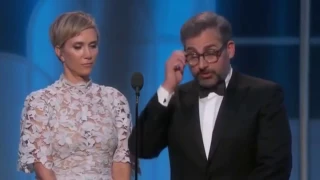 Steve Carell Kristen Wiig HILARIOUS in Golden Globes 2017