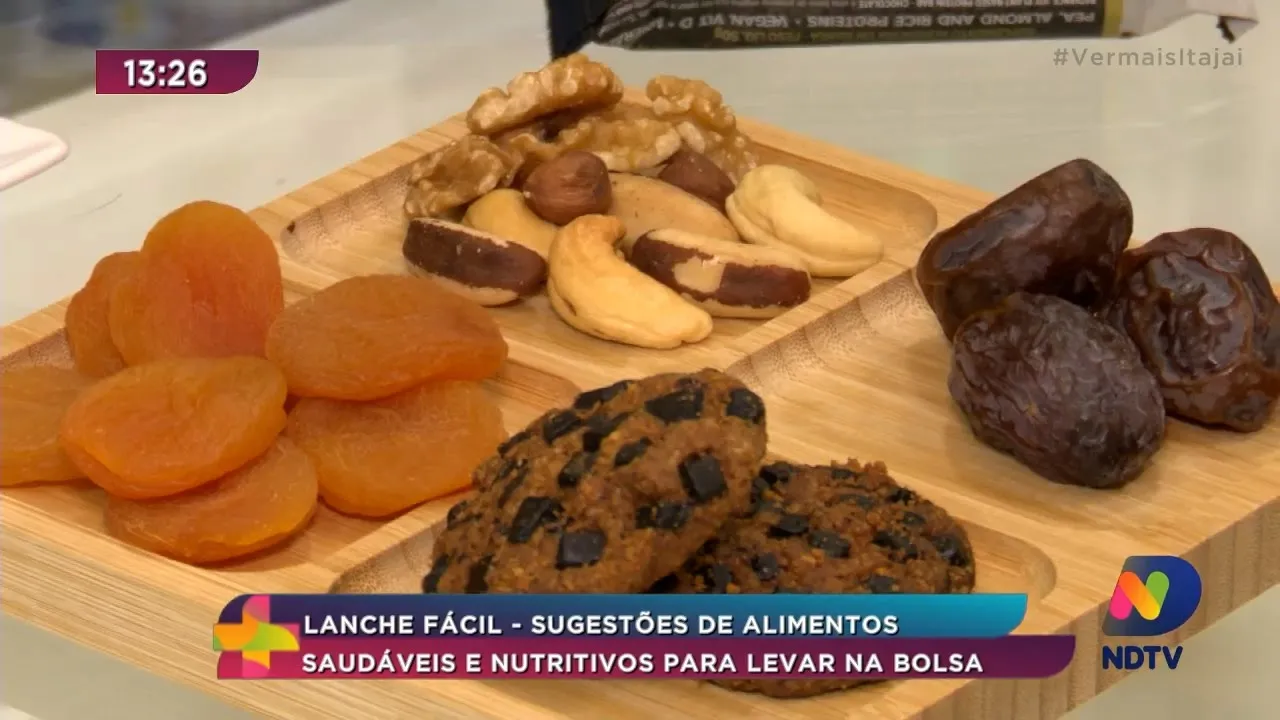 Lanche Facil, sugestões de alimentos saudáveis e nutritivos para levar na bolsa