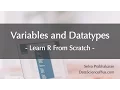 R Tutorial 04 Variables and Data Types