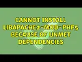 Cannot install libapache2-mod-php5 because of unmet dependencies