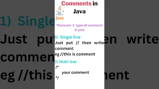 Comments in java
