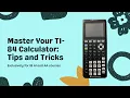 IB Maths Survival Guide TI-84 Calculator Essential Skills AA AI SL Part 1