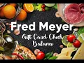 How I do Check My Balance Fred Meyer Gift Card