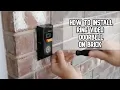 How to install Ring Doorbell on brick siding of your home DIY