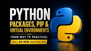 I Explain Python Packages pip Virtual Environments Better Than Anyone Full 45-Min Masterclass