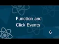 Full React Tutorial - Function and Click Events in React js