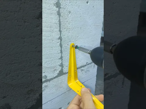 Great Construction Trick to Securely Fasten a Screw in Aerated Concrete #diy #tips #tricks