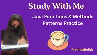 Java Functions Methods Pattern Problems Live Coding Session Study With Me