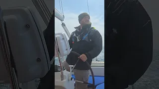 Spend 1 minute at sea with us 🥰 #sailing #boating #ocean #sailing #oceansounds #uksailing #dolphin