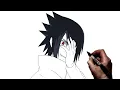 How To Draw Sasuke Crazy Step By Step Naruto
