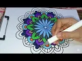 Relaxing Mandala Coloring Calming Art for Mindfulness Stress Relief