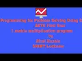 Matrix multiplication program in C