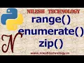 Python Useful Operator range enumerate zip