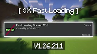 Fast Loading Mod For Minecraft PE Lag Fix Quick Loading Speed