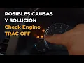 How to fix the Check Engine and TRAC OFF lights and one of the causes of their appearance