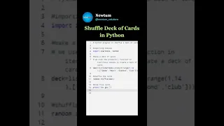 Shuffle Deck of Cards in Python