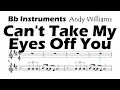 Download Lagu Can't Take My Eyes Off You Bb Instruments Sheet Music Backing Track Play Along Partitura