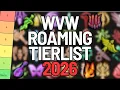 Guild Wars 2 WvW Roaming Tierlist - BEST CLASS BUILDS FOR ALL SPECS 2026