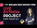Live python project Python Project for resume learn python python programming