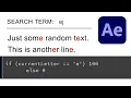 AE Expression Selector - Highlighting Letters in After Effects