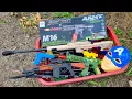 Download Lagu Collecting Sniper Rifles and AK47 Guns, Cowboy Pistol Captain America Gun M16 Gun Shotgun, Tank Car
