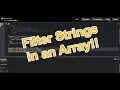 Filter Strings in an Array