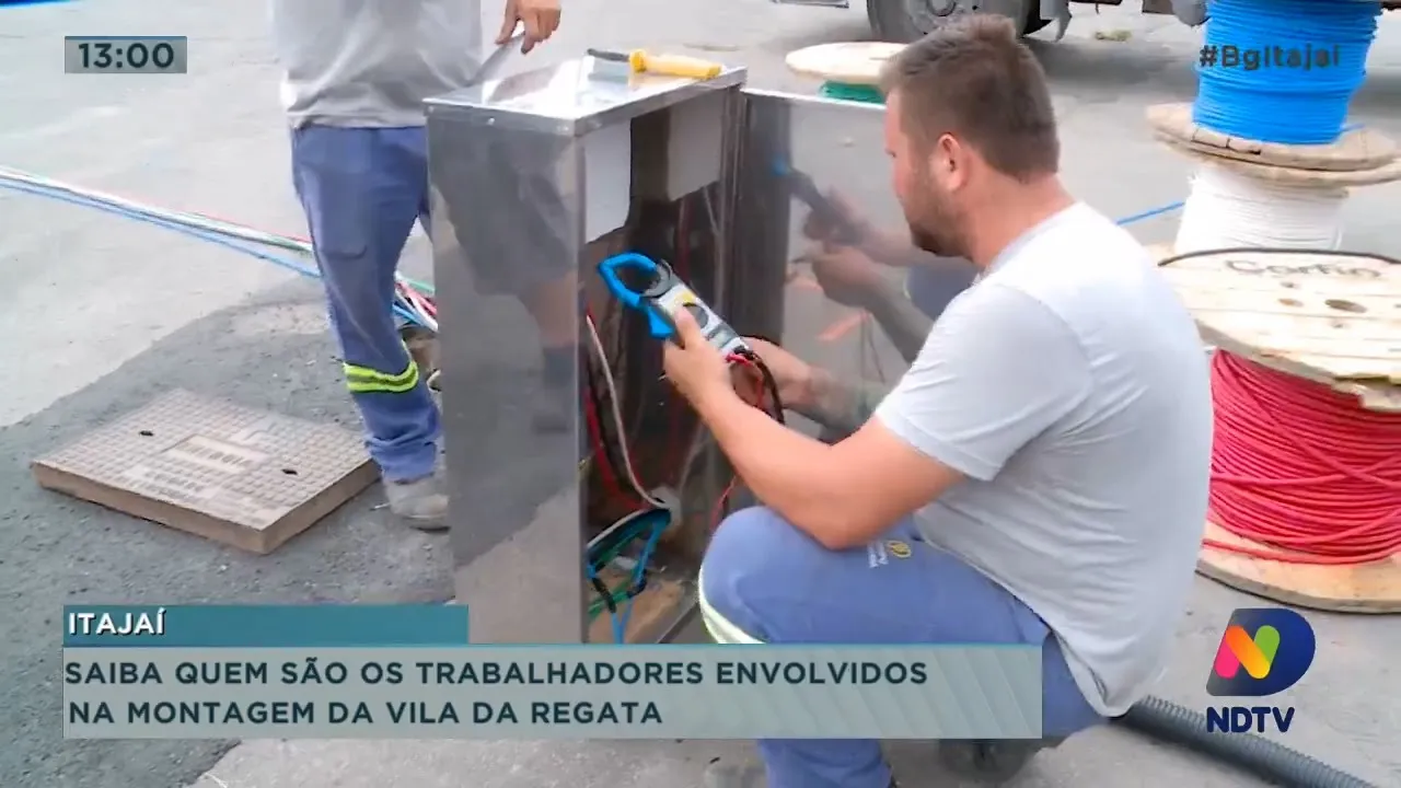Saiba quem são os trabalhadores envolvidos na montagem da Vila da Regata
