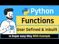 Functions in Python Python Tutorial for Beginners in Hindi