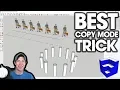 BEST SketchUp Array Copy Mode Trick