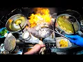 POV Chinese Chef Cooking Dozens of Dishes in a Blazing Hot Wok All Day