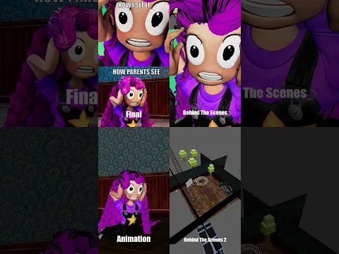 What Parents See vs What I See 😂 - Poppy Playtime animation (behind the scenes)